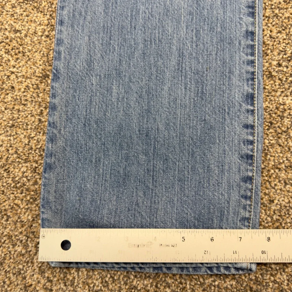 Polo Ralph Lauren Hampton Relaxed Straight‎ Jeans Mens 34 Light Wash Blue Denim